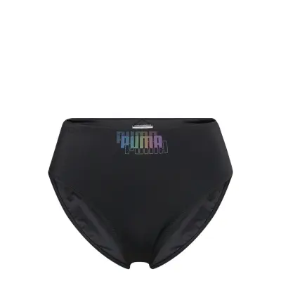 Puma Swim Women High Waist Brief 1P Swimwear Bikinis Bikini Bottoms High Waist Bikinis Svart Puma Swim