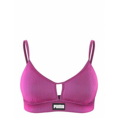 Puma Swim Women Peek-A-Boo Top Swimwear Bikinis Bikini Tops Bandeau Bikinitops Pink Puma Swim