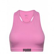 Puma Swim Women Racerback Swim Top Swimwear Bikinis Bikini Tops Bandeau Bikinitops Rosa Puma Swim