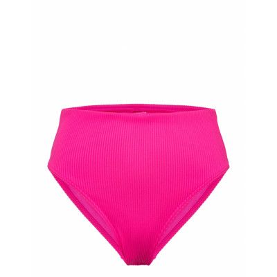 Puma Swim Women Ribbed High Waist B Swimwear Bikinis Bikini Bottoms High Waist Bikinis Rosa Puma Swim