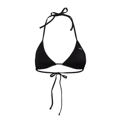 Puma Swim Women Triangle Bikini Top *Villkorat Erbjudande Swimwear Bikinis Bikini Tops Triangle Bikinitops Svart Puma Swim