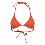 Puma Swim Women Triangle Bikini Top *Villkorat Erbjudande Swimwear Bikinis Bikini Tops Triangle Bikinitops Orange Puma Swim