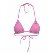 Puma Swim Women Triangle Bikini Top Swimwear Bikinis Bikini Tops Triangle Bikinitops Rosa Puma Swim