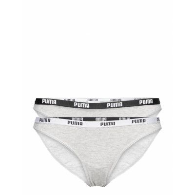 Puma Women Bikini 2P Hang *Villkorat Erbjudande Trosa Brief Tanga Grå PUMA