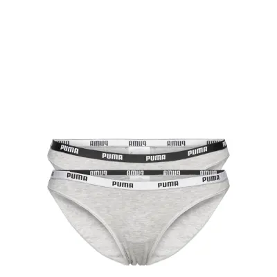 Puma Women Bikini 2P Pack Sport Panties Briefs Grå PUMA