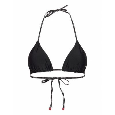 Pure_Triangle Designers Bikinis Bikini Tops Triangle Bikinitops Svart HUGO