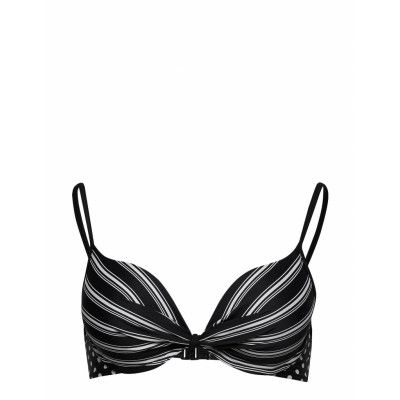 Push-Up Bikini Top Swimwear Bikinis Bikini Tops Push-up Bikinitops Svart Wiki