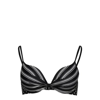 Push-Up Bikini Top Swimwear Bikinis Bikini Tops Push-up Bikinitops Svart Wiki