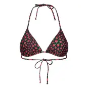 Raspy Bikini Top Swimwear Bikinis Bikini Tops Triangle Bikinitops Svart Becksöndergaard