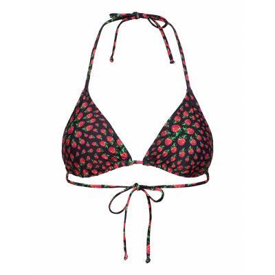 Raspy Bikini Top Swimwear Bikinis Bikini Tops Triangle Bikinitops Svart Becksöndergaard