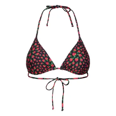 Raspy Bikini Top Swimwear Bikinis Bikini Tops Triangle Bikinitops Svart Becksöndergaard