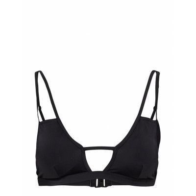 Recycled Cut Out Bikini Top Swimwear Bikinis Bikini Tops Triangle Bikinitops Svart French Connection