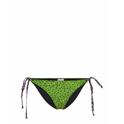 Ganni Recycled Printed Beads String Bikini Briefs Grön