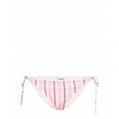 Recycled Printed Swimwear Bikinis Bikini Bottoms Side-tie Bikinis Pink Ganni