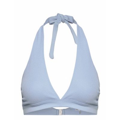 Recycled Textured Bikinitop Blå Ganni