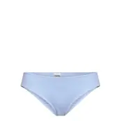 Recycled Textured Swimwear Bikinis Bikini Bottoms Bikini Briefs Blå Ganni
