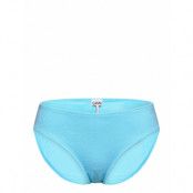 Recycled Textured Swimwear Bikinis Bikini Bottoms Bikini Briefs Blå Ganni