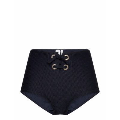 Retro Cheeky Swimwear Bikinis Bikini Bottoms High Waist Bikinis Svart Tommy Hilfiger