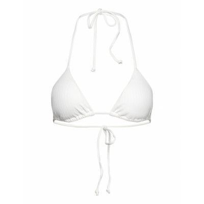 Aim´n Ribbed Triangle Bikini Bra Vit