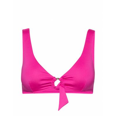 Ring Front Crop Top Bikinitop Rosa Seafolly