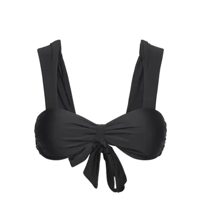 Rosemunde Bandeau Bikini Top - Black - S