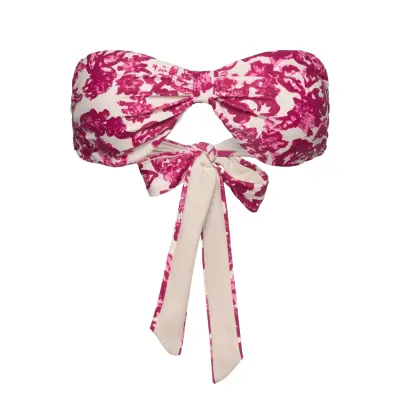 Rosemunde Rwshiitake Bandeau Bikini Top Rosa