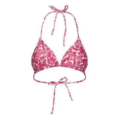 Rosemunde Rwshiitake Triangle Bikini Top Rosa