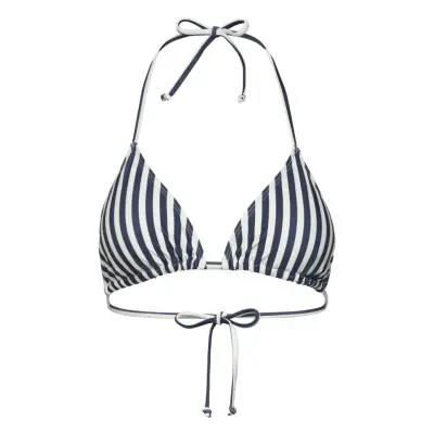 Rosemunde Triangle Bikini Top Marinblå