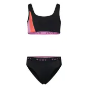 Roxy Colorblock Bralette Set Svart
