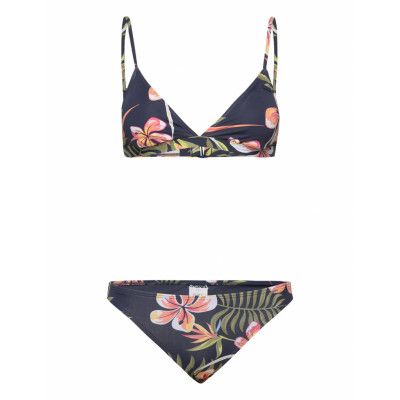 Roxy Into The Sun Fixtikitri S Bikini Marinblå Roxy