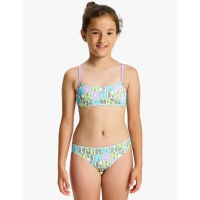 Roxy Letter Up Bralette Set - Purple - 132