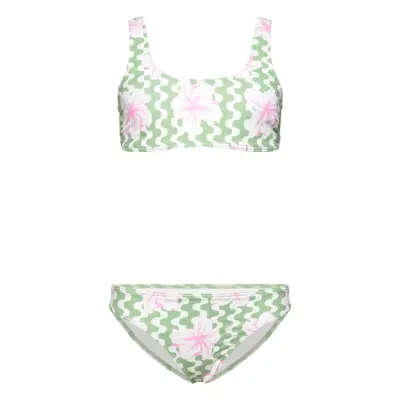 Roxy Party Waves Bralette Set 2 Grön