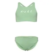 Roxy Solid Active Rg Crop Top Set Grön