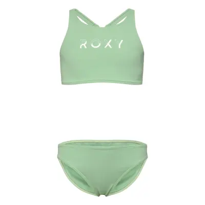 Roxy Solid Active Rg Crop Top Set Grön