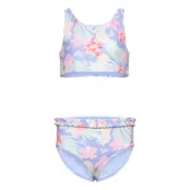 Roxy Tropical Story Crop Top Set Blå