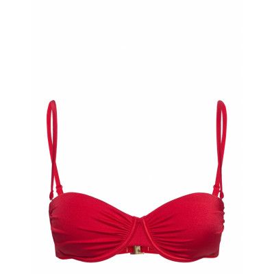 Gina Tricot Ruched Bikini Bra Röd