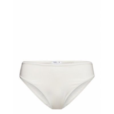 Ruched Highwaist Bikini Brief Swimwear Bikinis Bikini Bottoms High Waist Bikinis White Gina Tricot