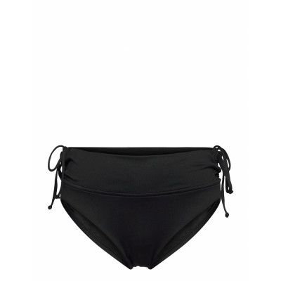 Ruched Side Hipster Swimwear Bikinis Bikini Bottoms High Waist Bikinis Svart Seafolly