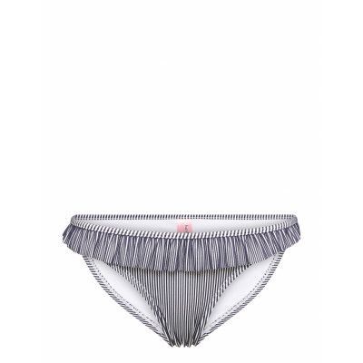 Ruffle Stripe Rio L Swimwear Bikinis Bikini Bottoms Bikini Briefs Blå Hunkemöller
