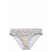 Mango Ruffled Floral Bikini Bottom Grön