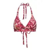 Saftey Halter Top Printed Swimwear Bikinis Bikini Tops Push-up Bikinitops Rosa ODD MOLLY