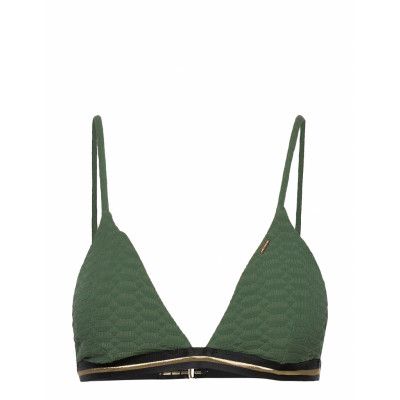 Sahara Fixed Tri Bikini Top Bikinitop Grön Superdry
