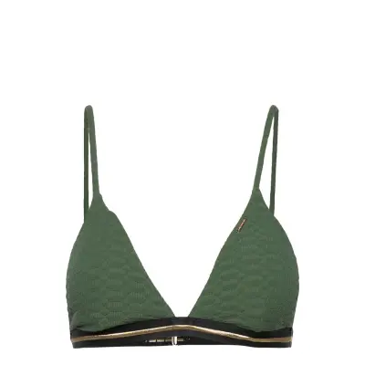 Sahara Fixed Tri Bikini Top Bikinitop Grön Superdry
