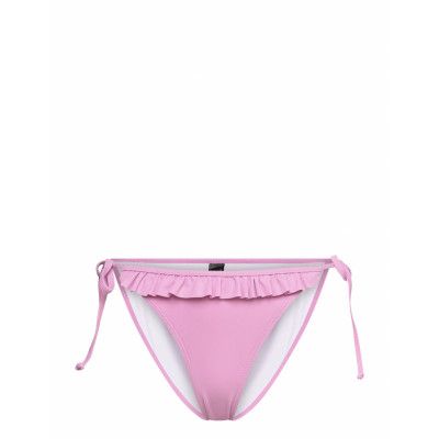 Saint Tropez Tai Cord Swimwear Bikinis Bikini Bottoms Side-tie Bikinis Pink Missya