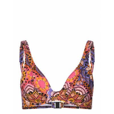 Freya Santiago Nights Uw High Apex Bikini Top Multi/patterned