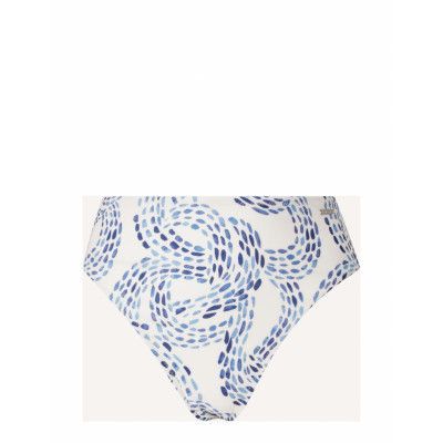Lexington Clothing Sara High-Waisted Printed Bikini Bottom Blå
