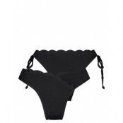 Hunkemöller Scallop 2 Pack Cheeky High Leg R Svart