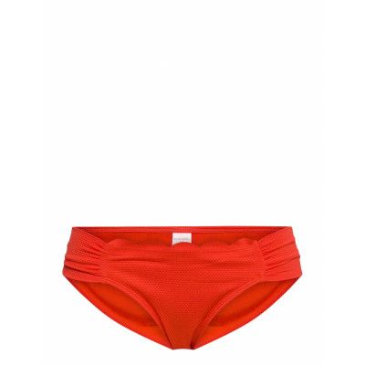 Scallop Rio B Swimwear Bikinis Bikini Bottoms Bikini Briefs Röd Hunkemöller