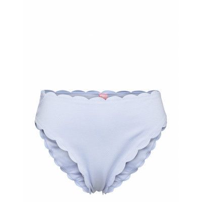 Scallop Rio Hw Swimwear Bikinis Bikini Bottoms Bikini Briefs Blå Hunkemöller