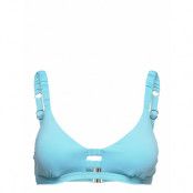 S.collective Gathered Strap Bralette Swimwear Bikinis Bikini Tops Wired Bikinitops Blue Seafolly